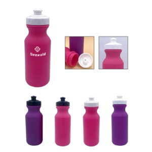 20 oz Durable Plastic Sports Water Bottle with Leak-Proof Spout