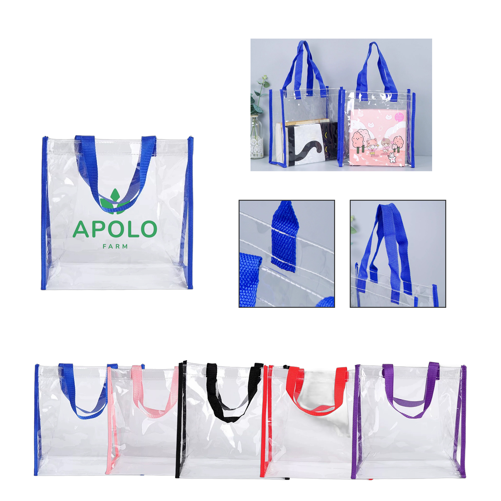Clear Security-Compliant Stadium Tote Bag