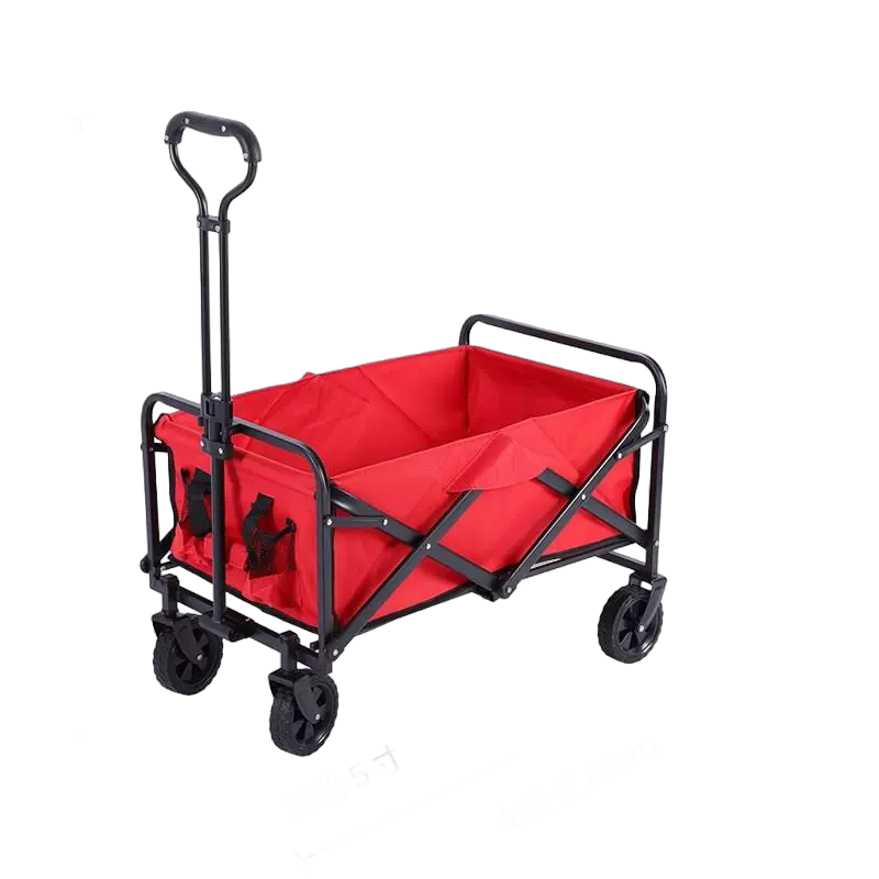 Heavy-Duty Folding Transport Wagon with Large Wheels - Image 2
