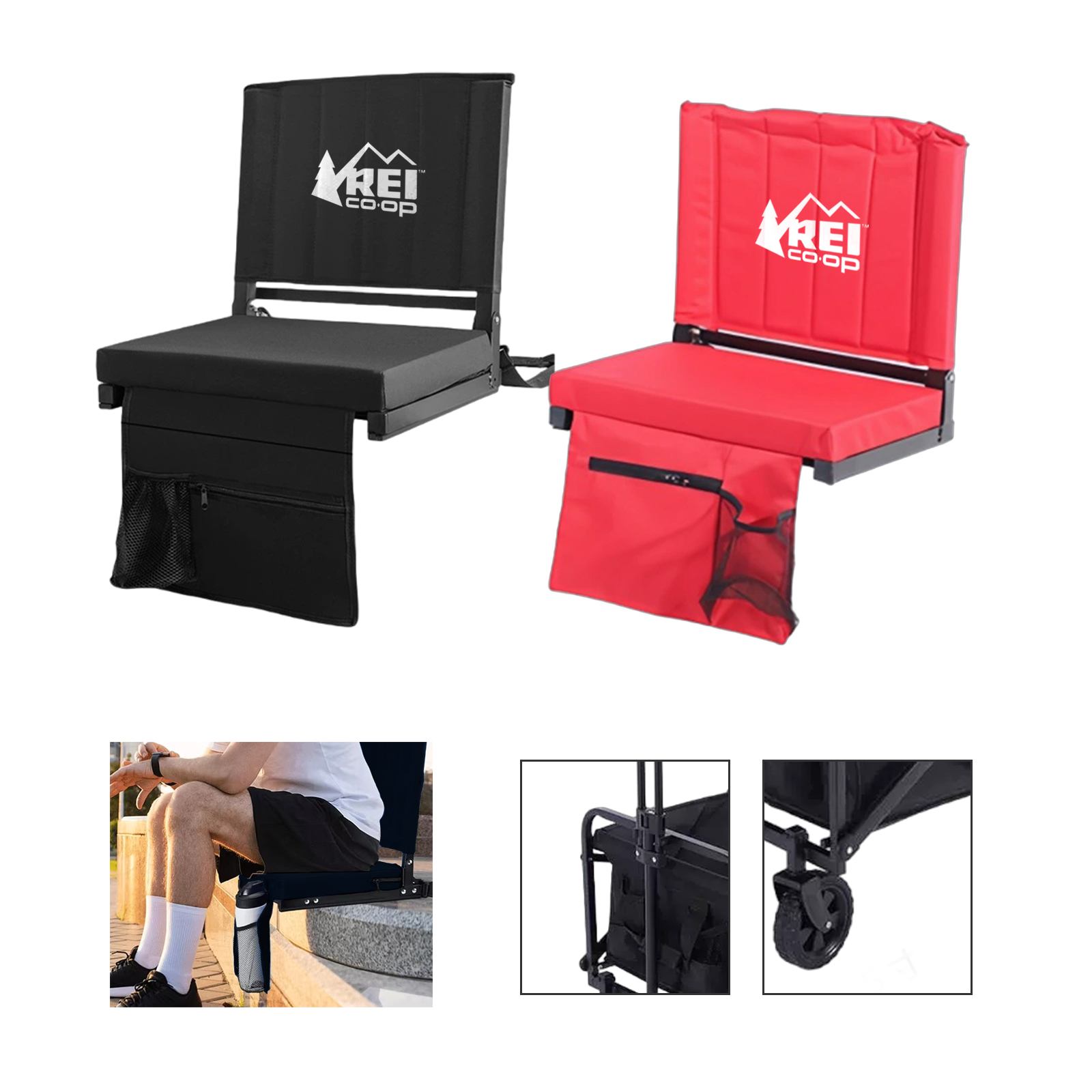 Comfortable Portable Stadium Seat with Cushioning