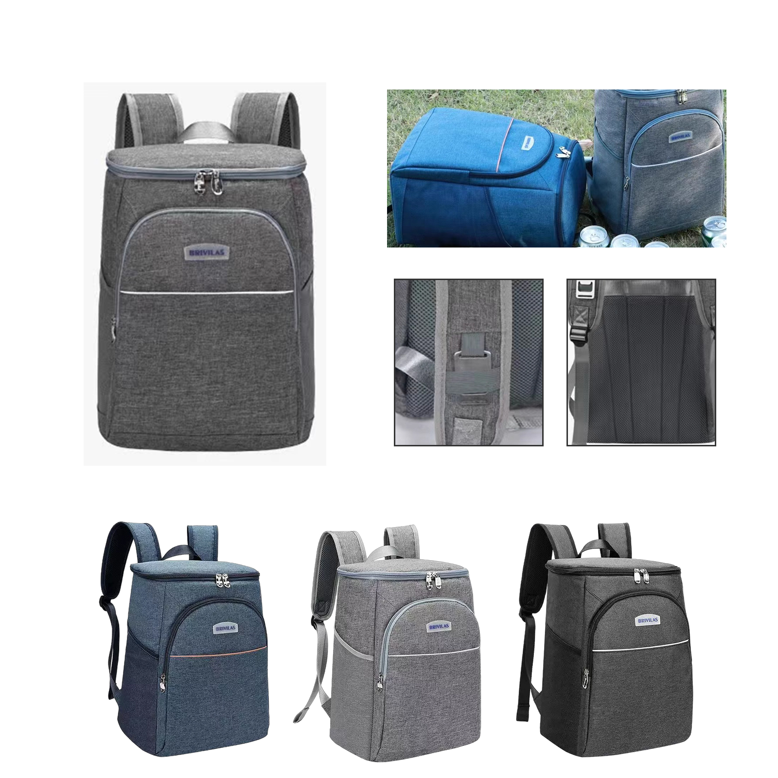 Water-Resistant Insulated Cooler Backpack for Outdoor Adventures