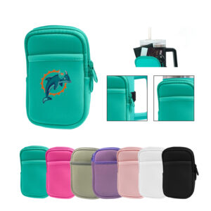 Protective Neoprene Water Bottle Carrier with Storage