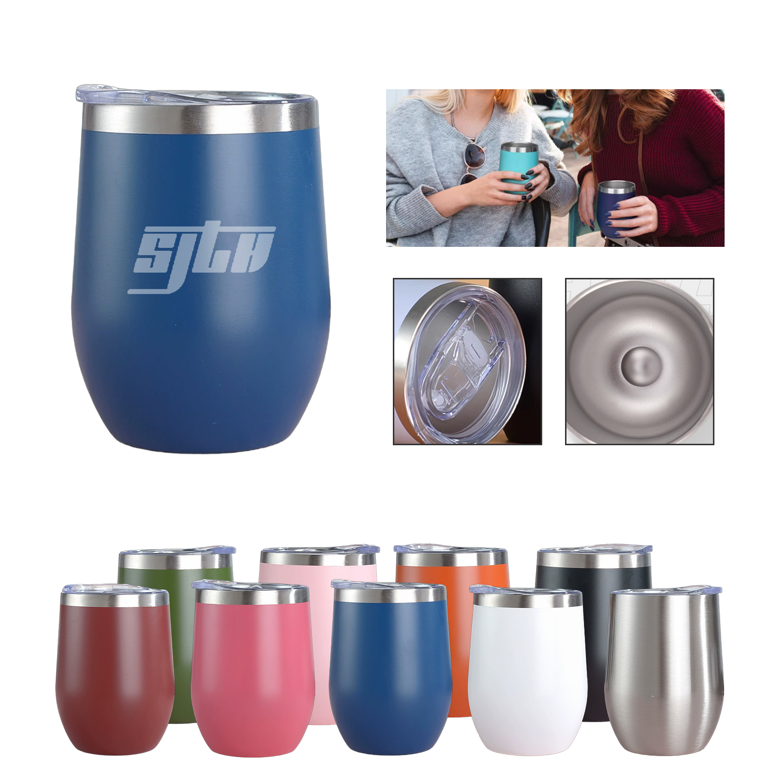 Premium Vacuum Insulated Stainless Steel Travel Mug