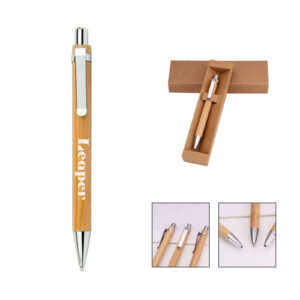 Eco-Friendly Bamboo Writing Pen with Metal Tip
