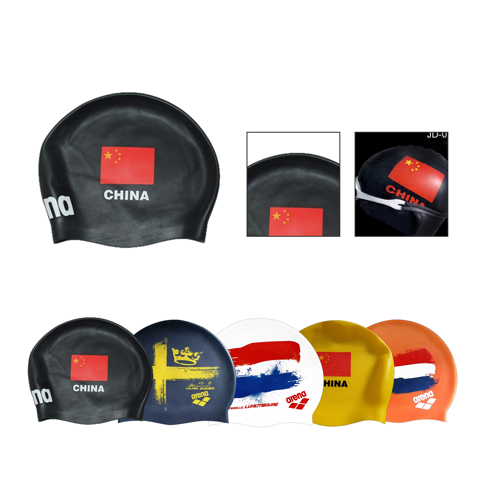 Silicone Swimming Cap with Non-Slip Interior