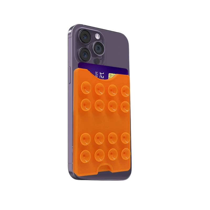 Versatile Silicone Phone Mount with Card Storage - Image 2