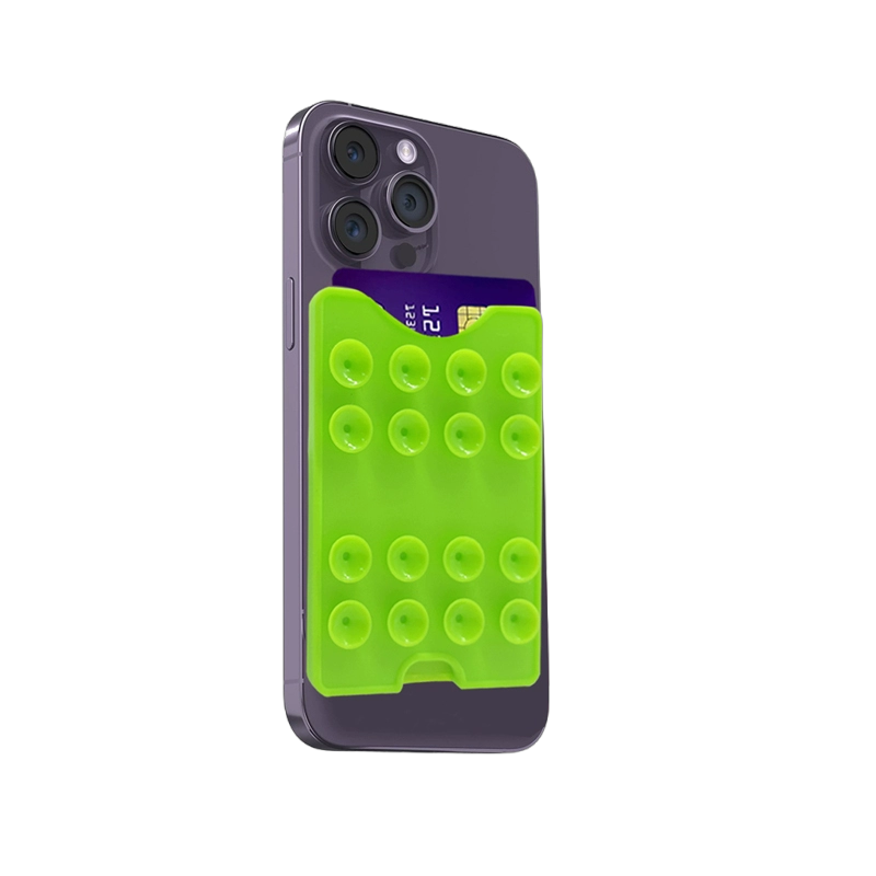 Versatile Silicone Phone Mount with Card Storage - Image 3