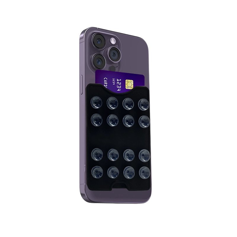 Versatile Silicone Phone Mount with Card Storage - Image 4