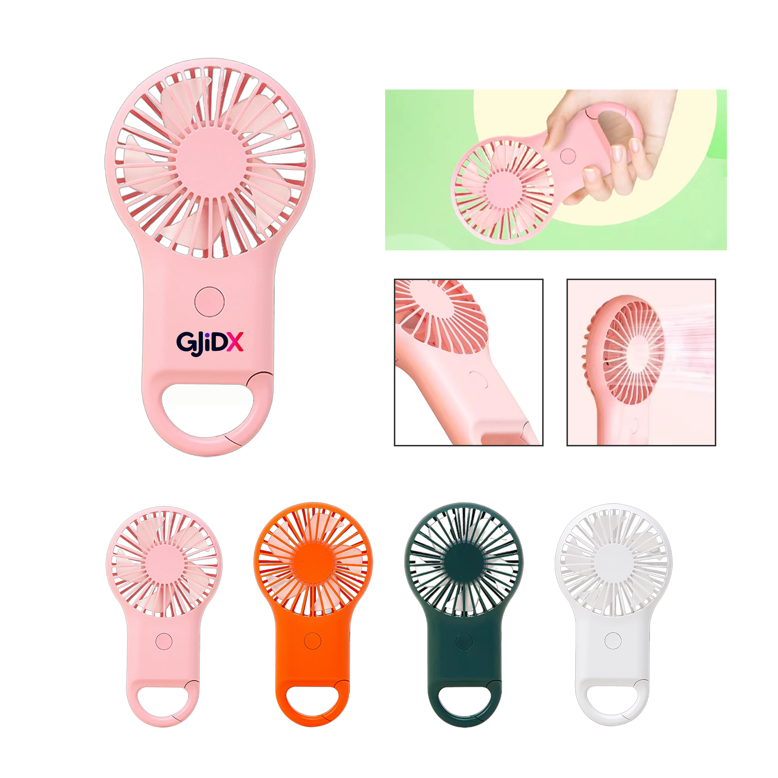 Rechargeable Miniature Fan with Illumination