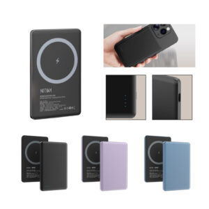 Slim Wireless Portable Charger with Magnetic Attachment