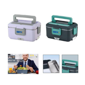Electric Heating Lunch Box with Utensil Storage
