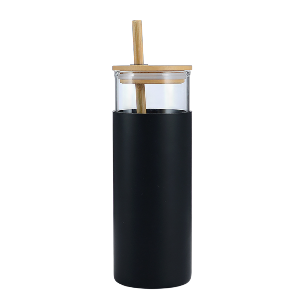 17 Ounce Glass Water Bottle with Bamboo Cover - Image 5