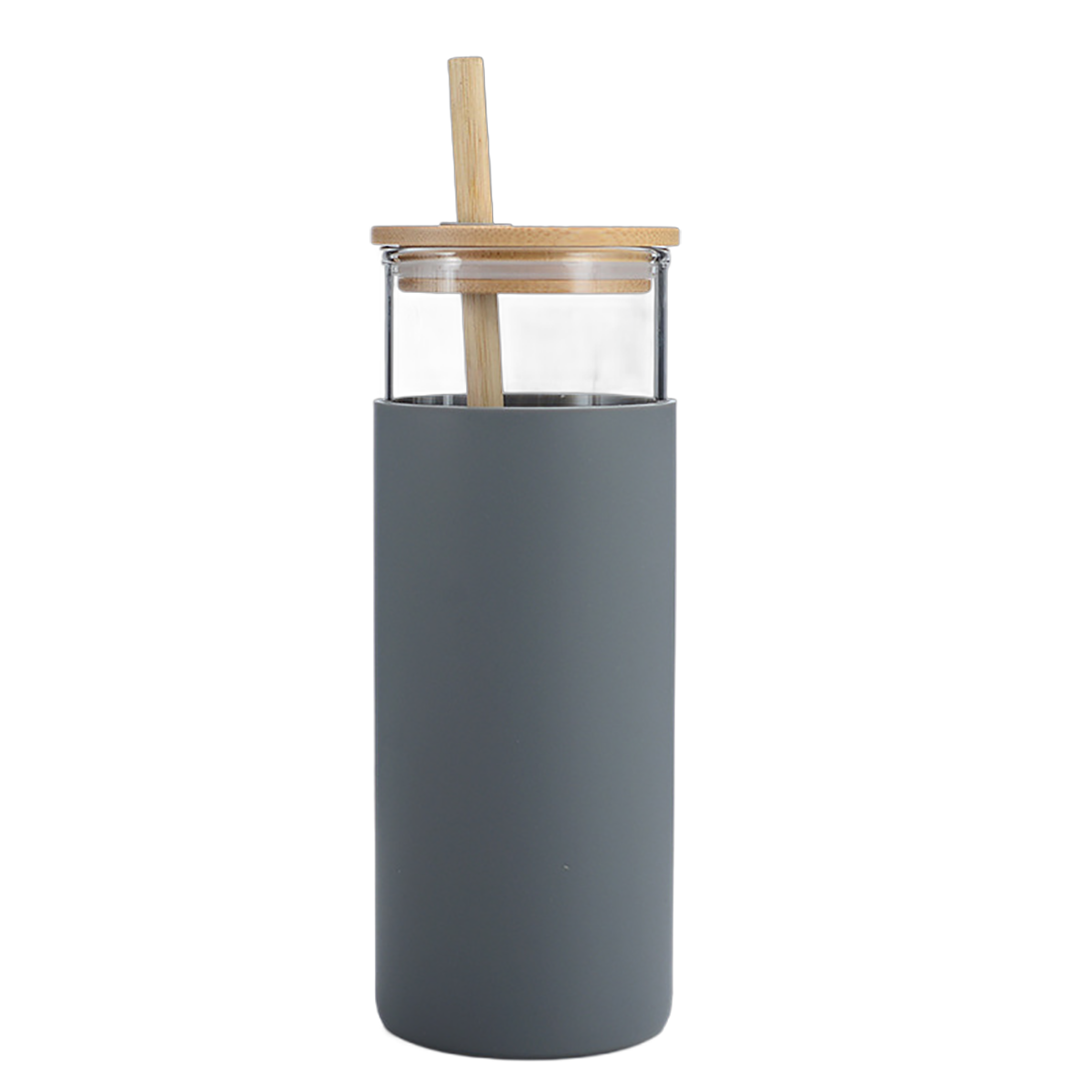 17 Ounce Glass Water Bottle with Bamboo Cover - Image 6