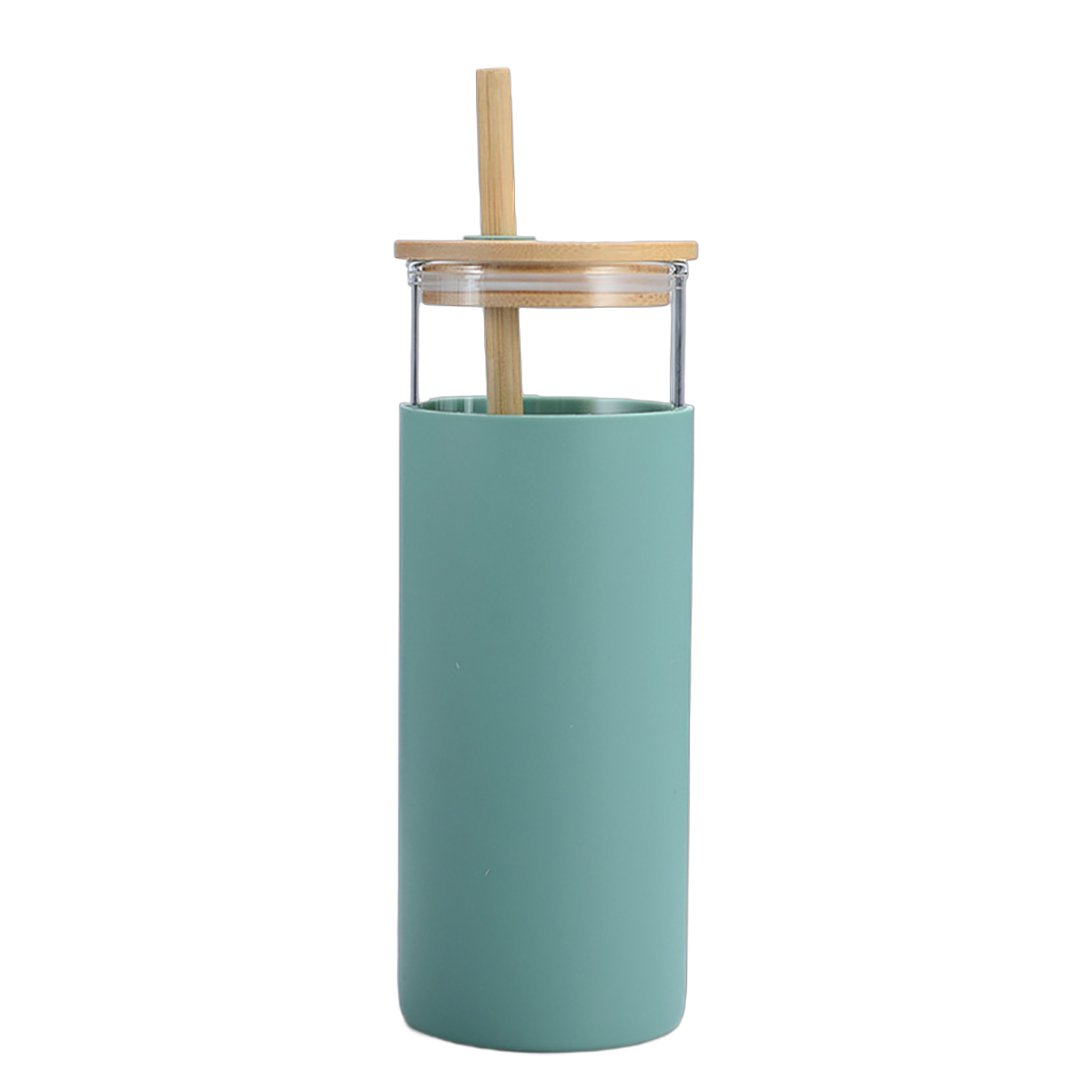 17 Ounce Glass Water Bottle with Bamboo Cover - Image 8