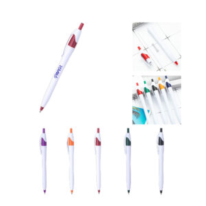 Classic Ballpoint Writing Pen with Color Accents