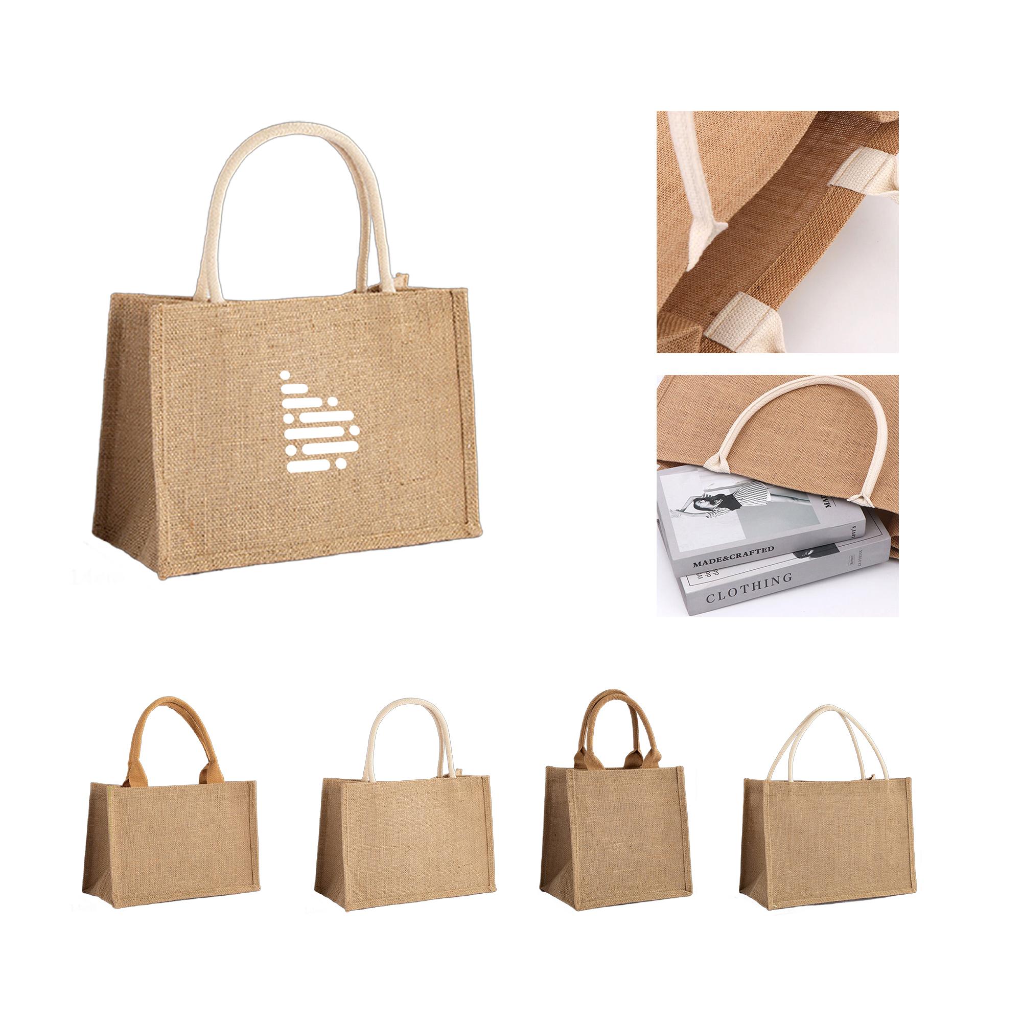 Eco-Friendly Mini Jute Shopping Tote