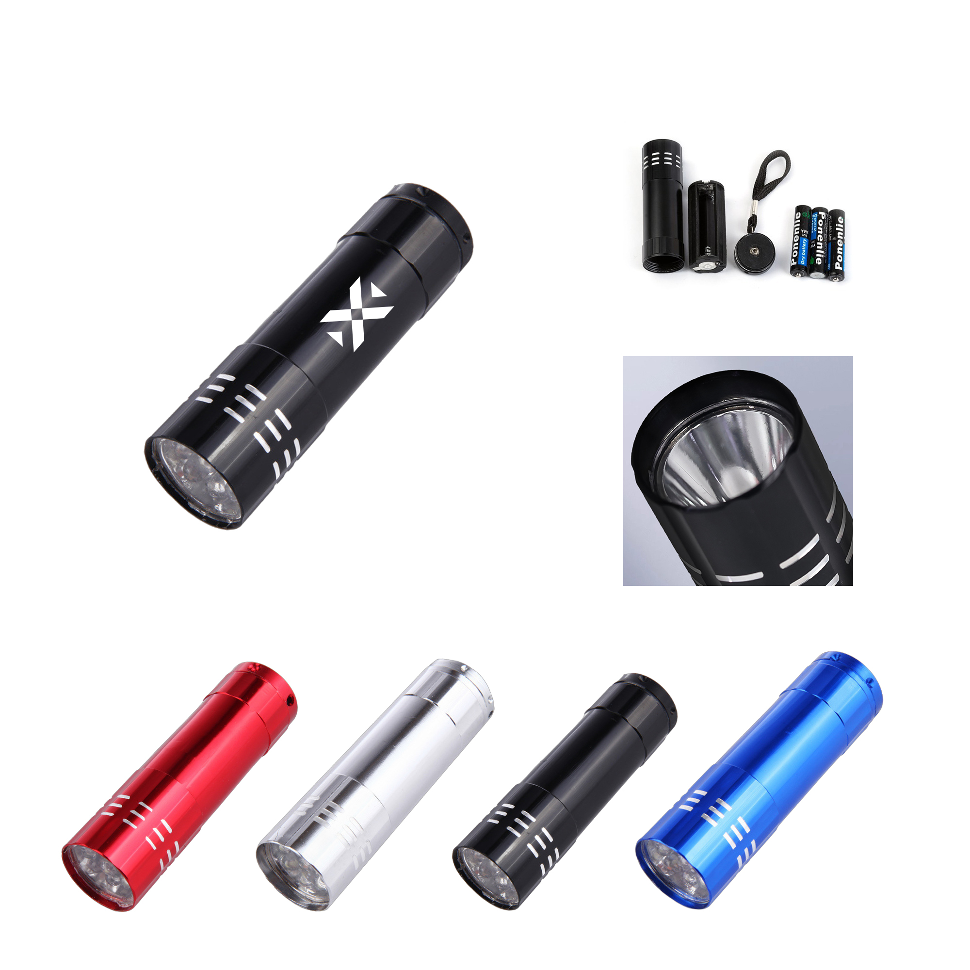 Compact Aluminum LED Pocket Flashlight