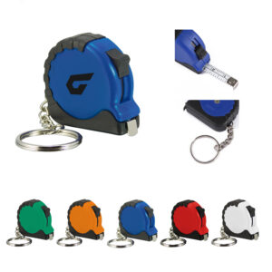 Keychain-Attached Compact Tape Measure
