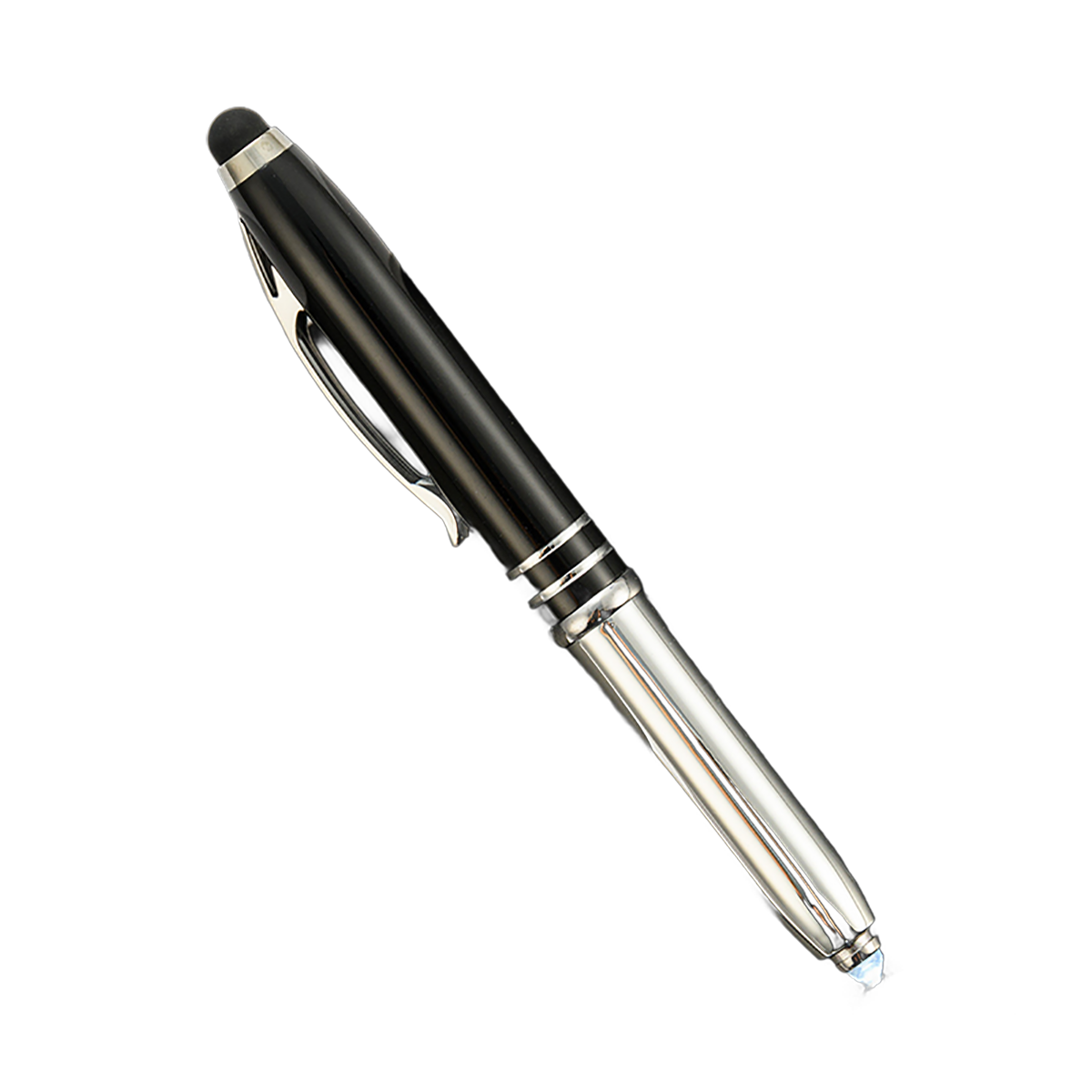 Multi-Function Metal LED Light Stylus Ballpoint Pen - Image 3