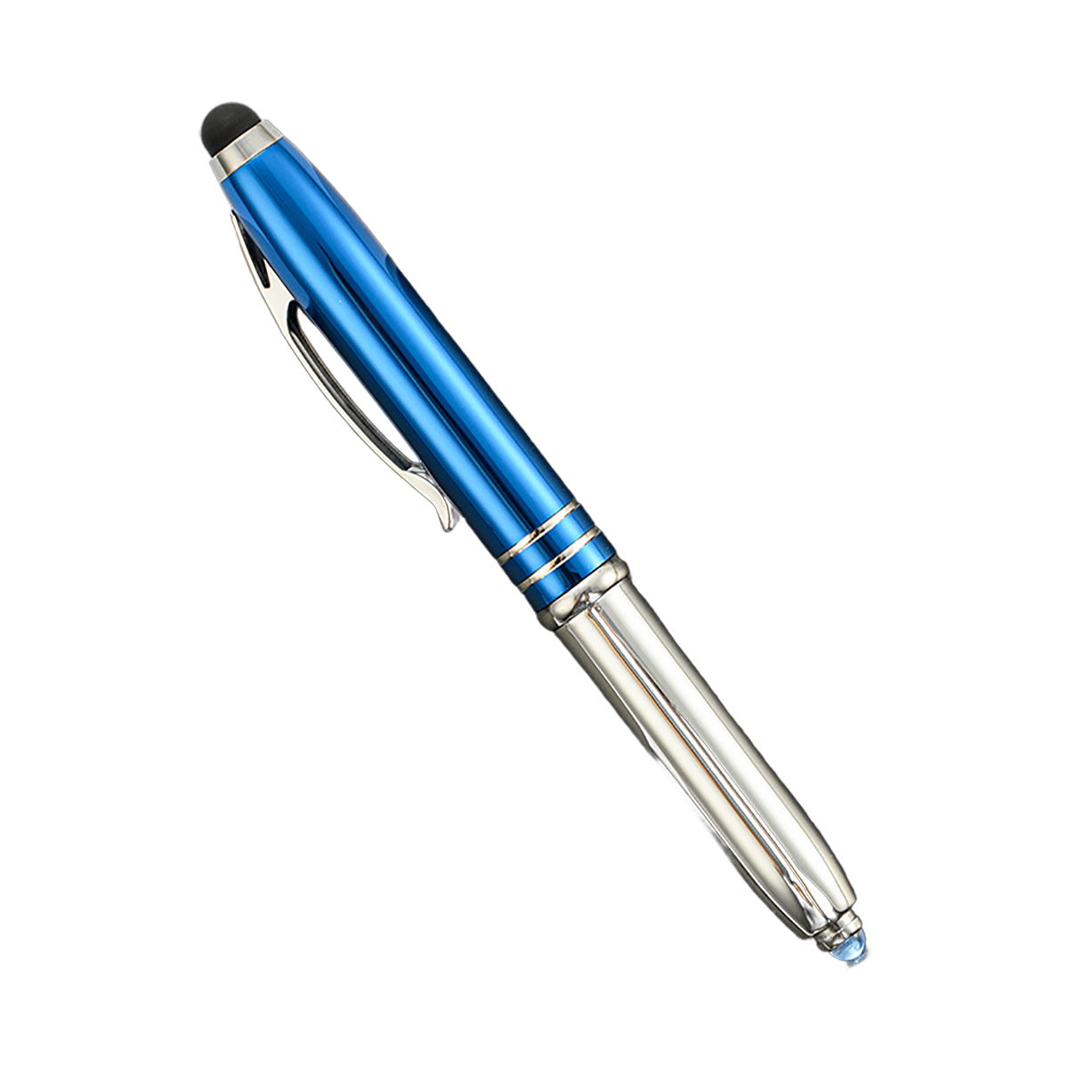Multi-Function Metal LED Light Stylus Ballpoint Pen - Image 4