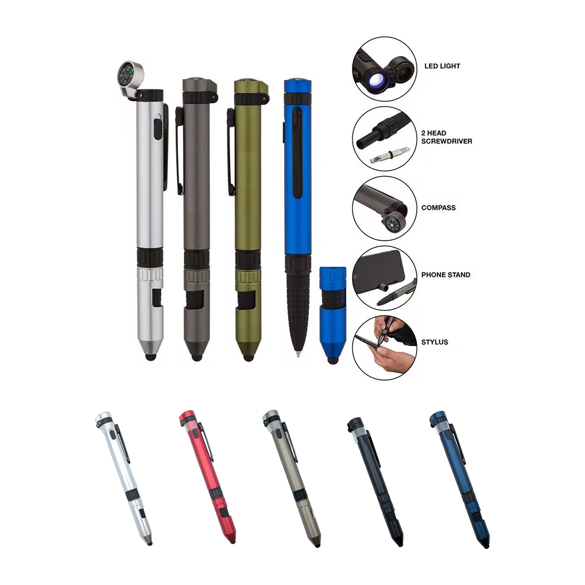 Versatile Multi-Tool Writing Instrument
