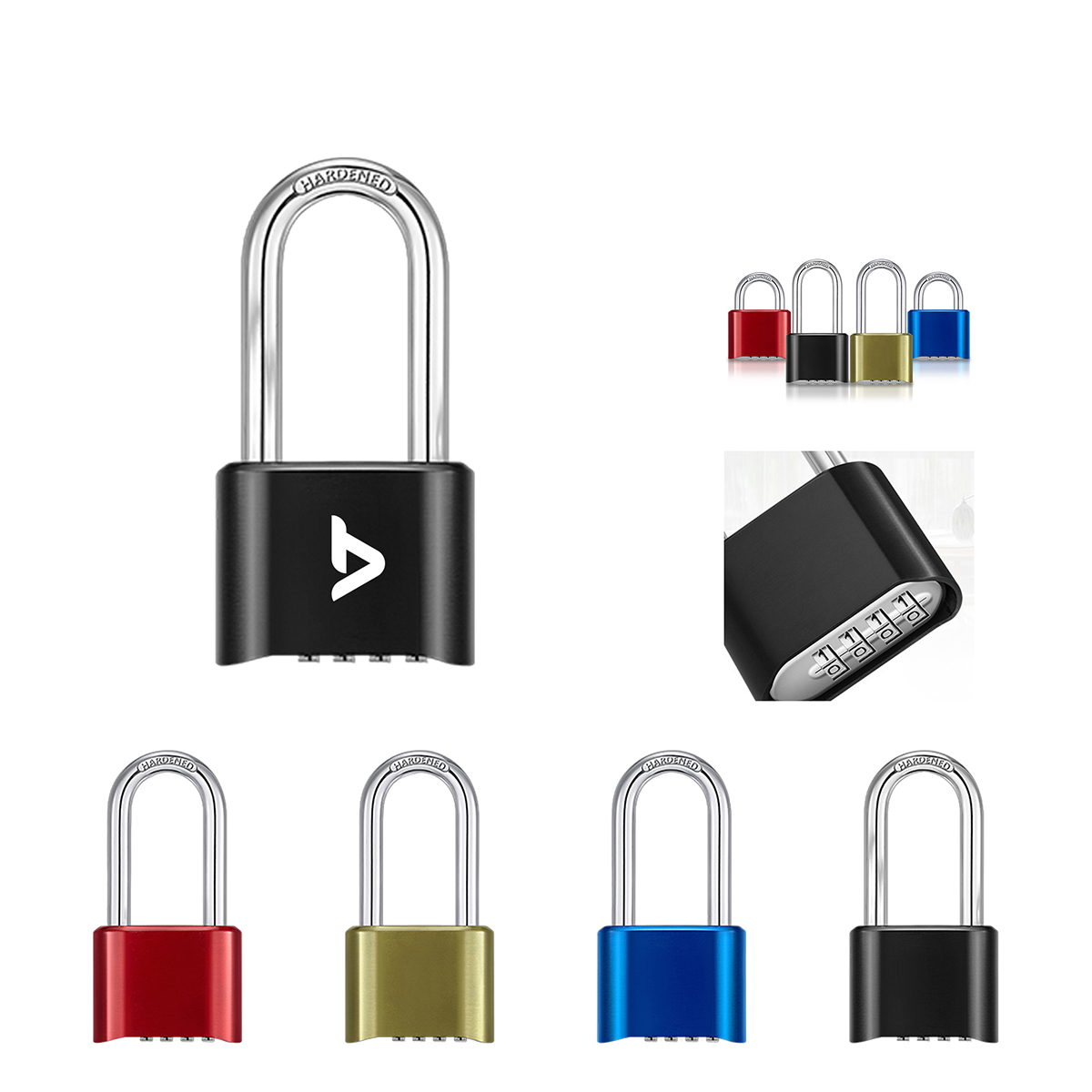 Resettable Four-Digit Security Lock